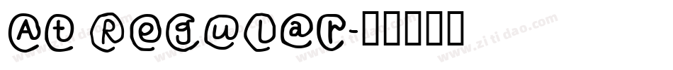 At Regular字体转换